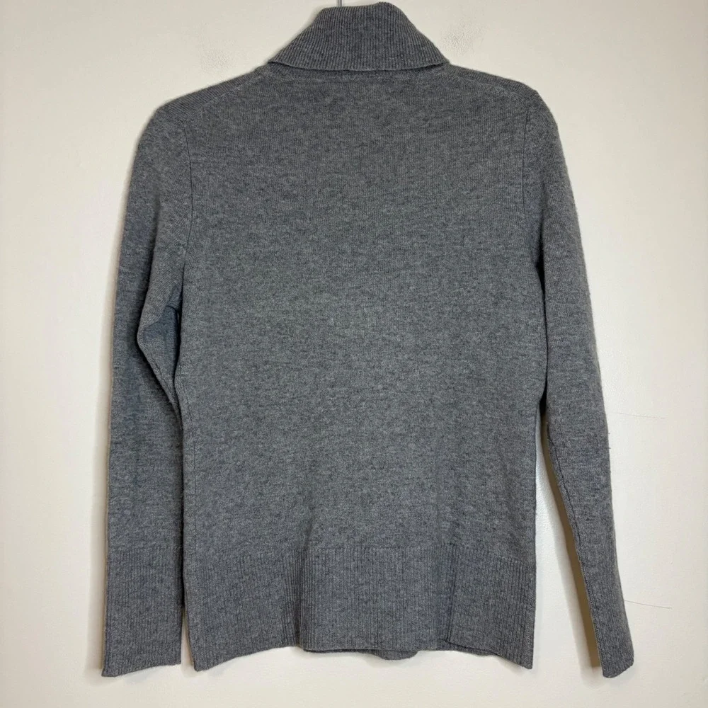 Victor Alfaro Gray 100% Cashmere Turtleneck Sweater Womens‎ Size M